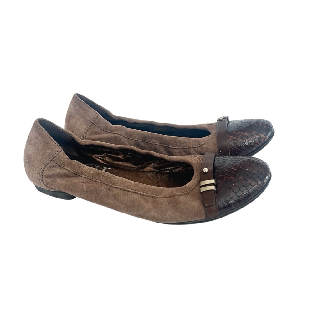 AGL Attilio Giusti Leombruni Suede Leather Ballet Flats Women’s 37.5 US 6.5